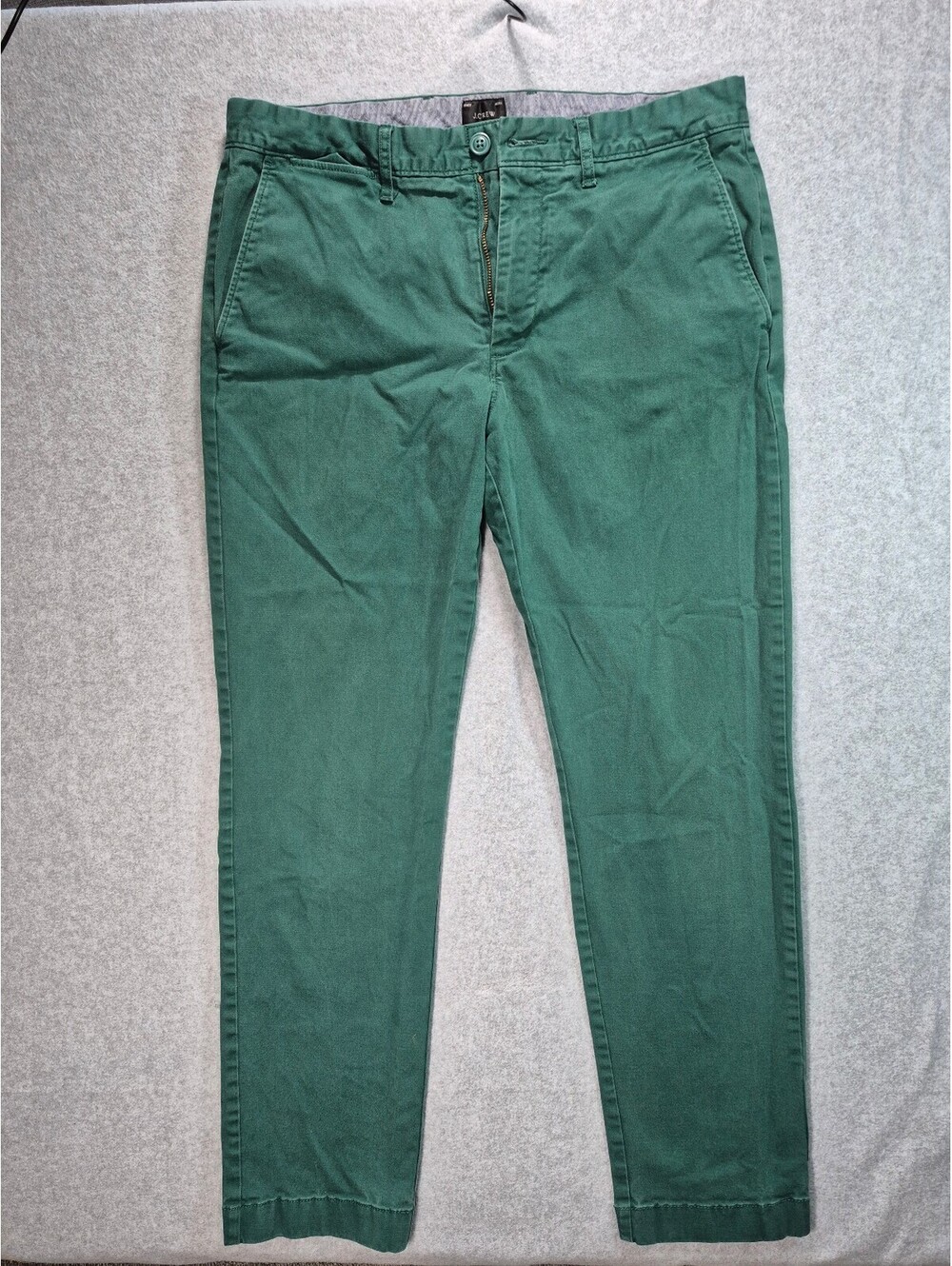 J.Crew Men’s 31x30 Green Slim Chino Pants Straight Leg Casual Cotton